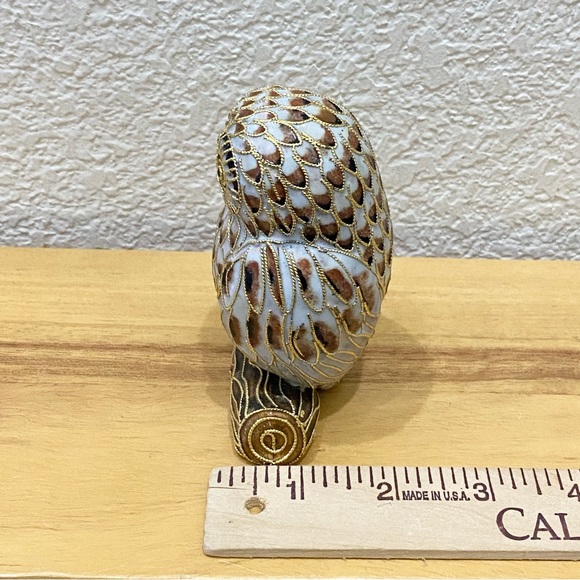 Vintage NYCO Nikki Yassaman Owl Faberge Enameled Art Figurine NOS - Picture 6 of 13